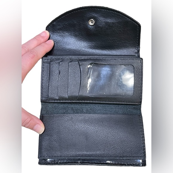 Black leather Harley Davidson TriFold wallet - Picture 4 of 5